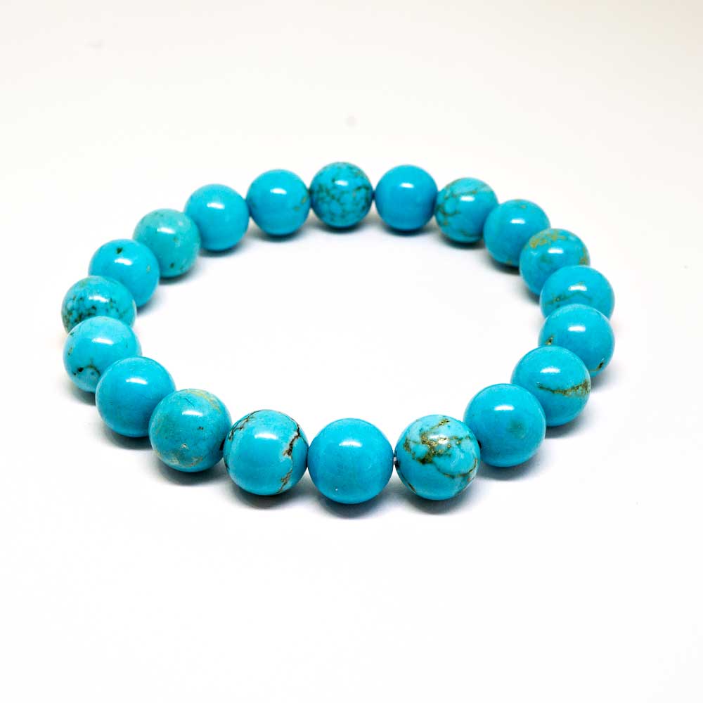 Turquoise Beaded Stone Bracelet Natural Turquoise Jewelry
